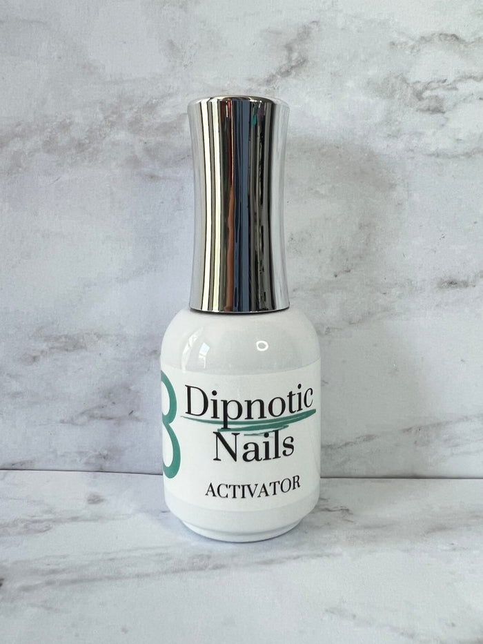 Photo shows swatch of Dipnotic Nails Activator (Step 3)