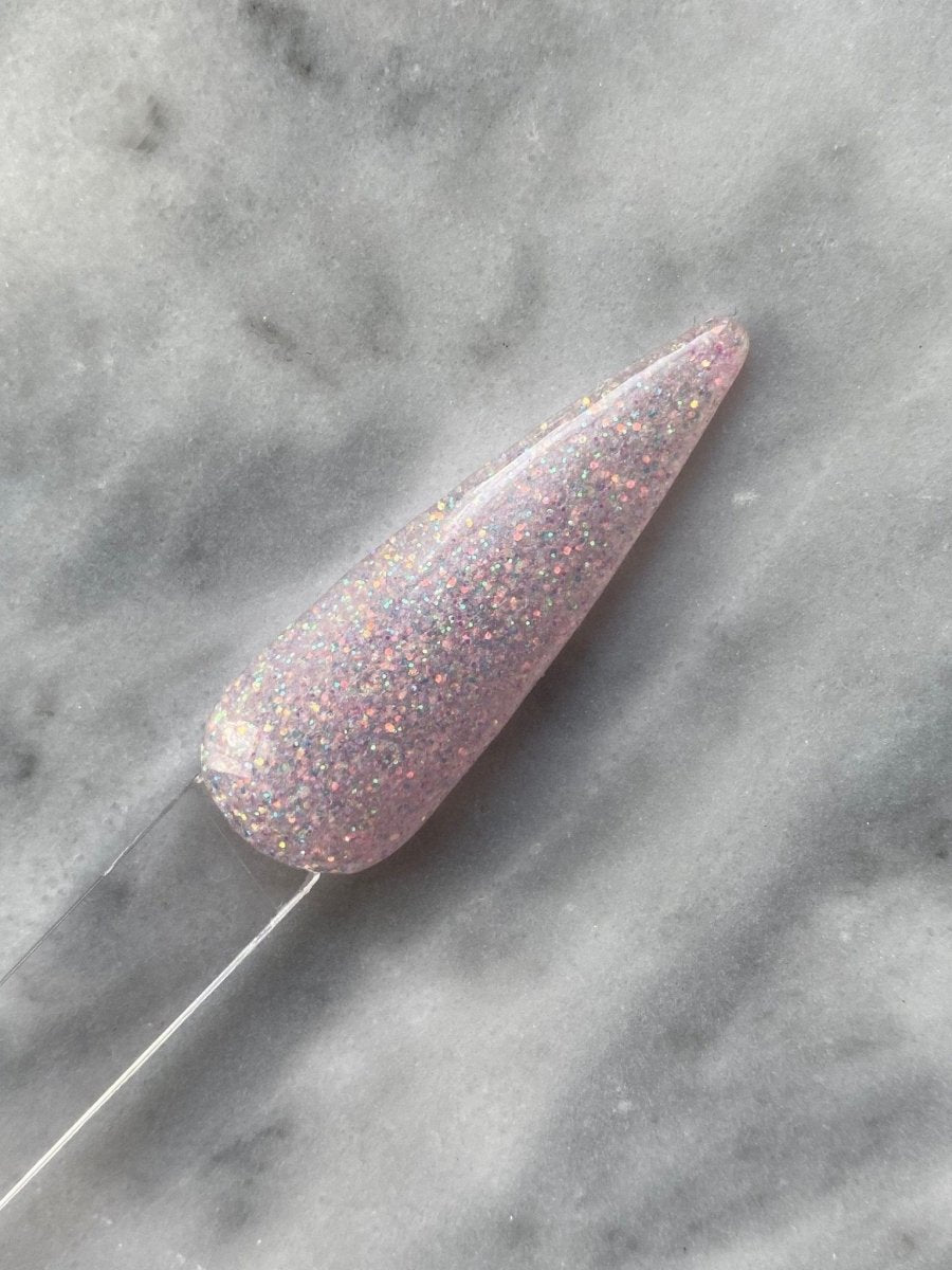 Photo shows swatch of Dipnotic Nails Ballerina Pale Pink Nail Dip Powder
