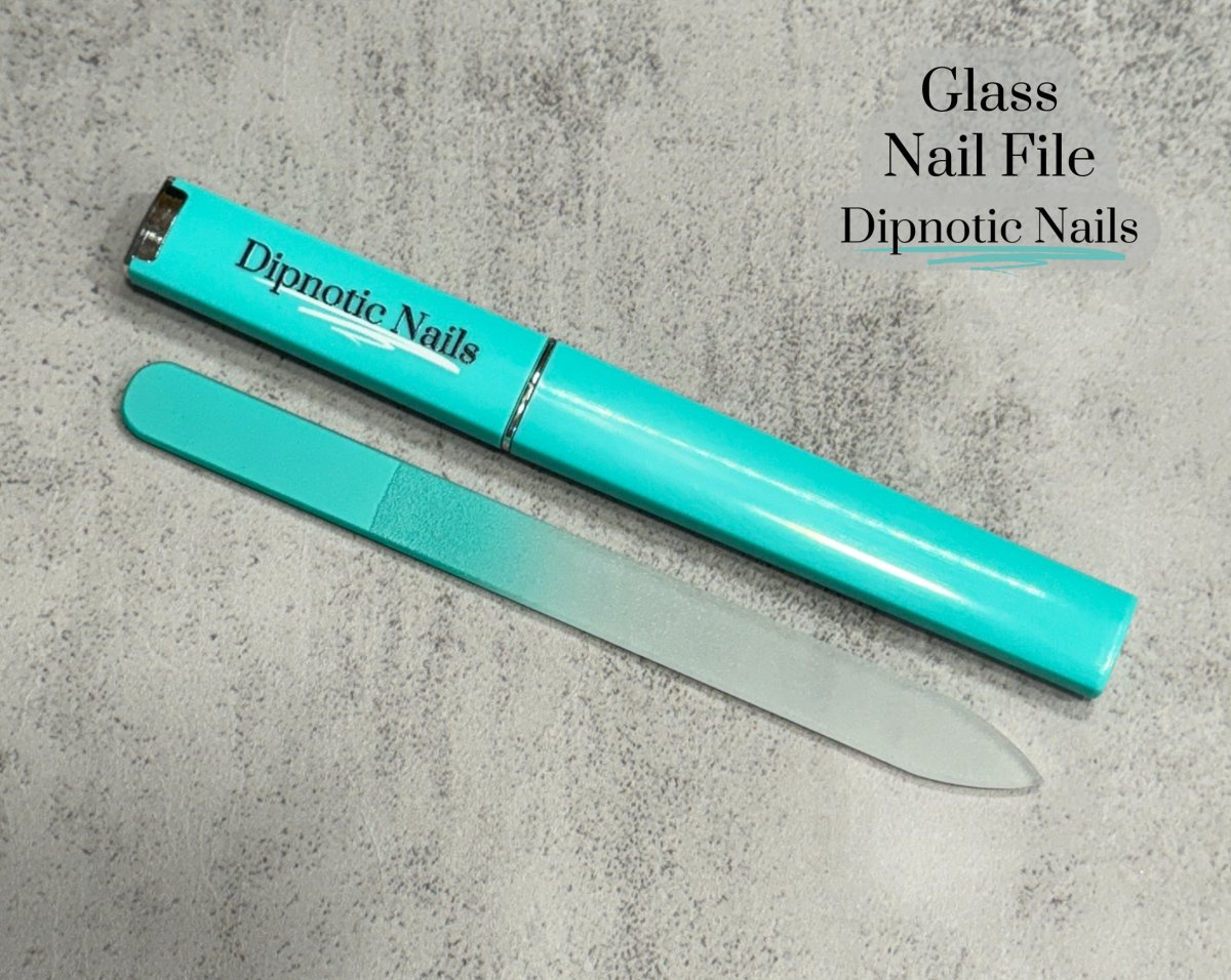 Photo shows swatch of Dipnotic Nails Dipnotic Nails Glass Nail File 100/180
