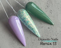 Photo shows swatch of Dipnotic Nails Dipnotic Remix 13- Nail Dip Powder Collection