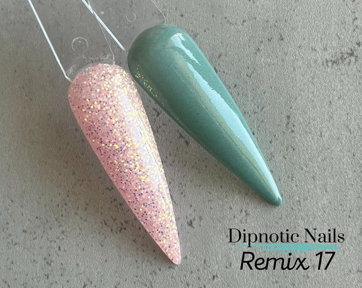 Photo shows swatch of Dipnotic Nails Dipnotic Remix 17- Nail Dip Powder Collection