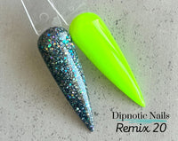 Photo shows swatch of Dipnotic Nails Dipnotic Remix 20- Nail Dip Powder Collection