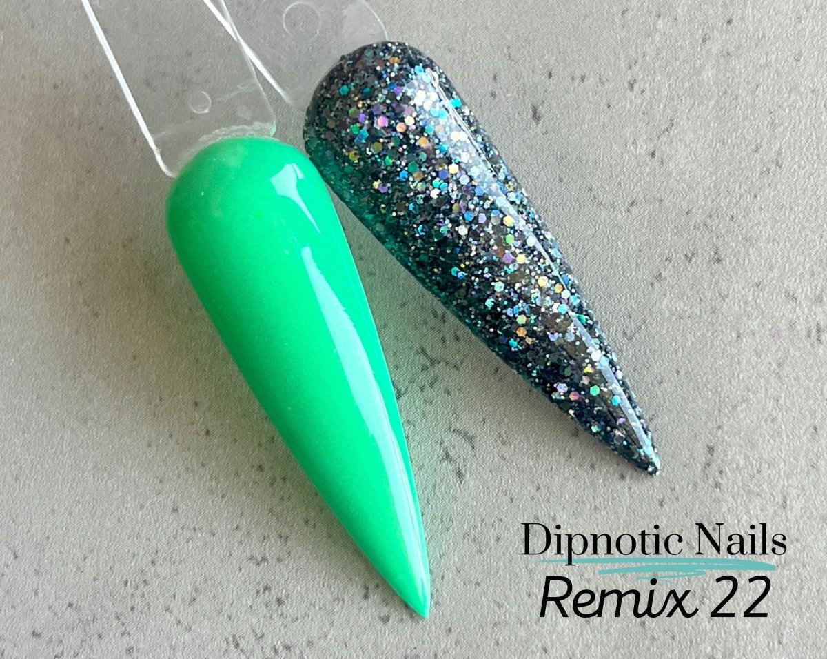 Photo shows swatch of Dipnotic Nails Dipnotic Remix 22- Nail Dip Powder Collection