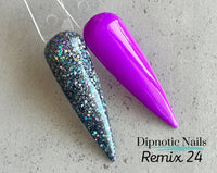 Photo shows swatch of Dipnotic Nails Dipnotic Remix 24- Nail Dip Powder Collection