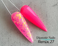 Photo shows swatch of Dipnotic Nails Dipnotic Remix 27- Nail Dip Powder Collection