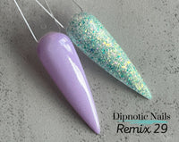 Photo shows swatch of Dipnotic Nails Dipnotic Remix 29- Nail Dip Powder Collection