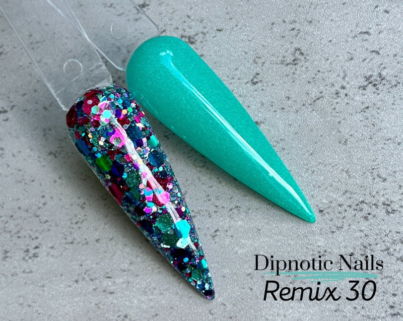 Photo shows swatch of Dipnotic Nails Dipnotic Remix 30- LIMITED EDITION Nail Dip Powder Collection