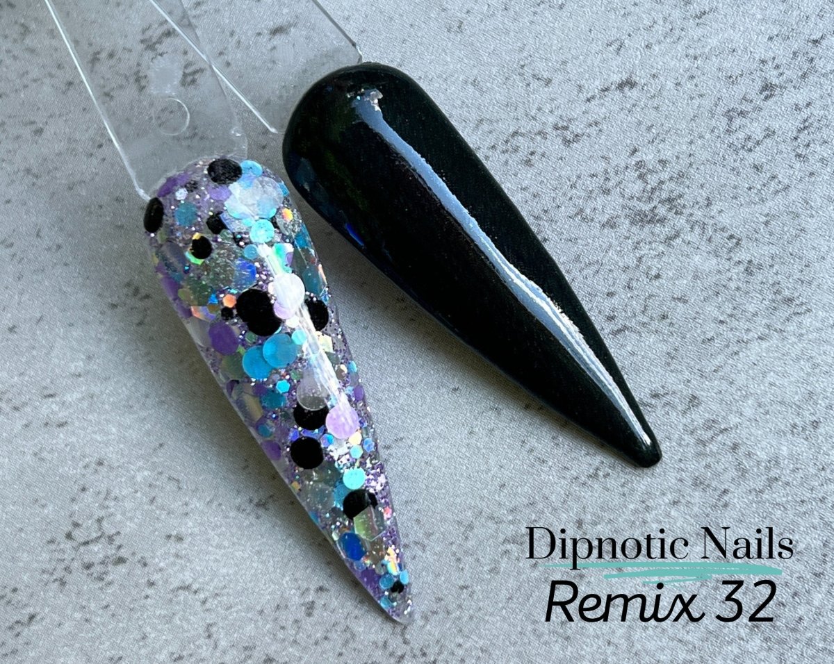 Photo shows swatch of Dipnotic Nails Dipnotic Remix 32- LIMITED EDITION Nail Dip Powder Collection