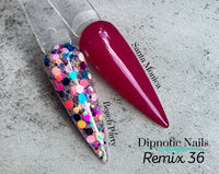 Photo shows swatch of Dipnotic Nails Dipnotic Remix 36- LIMITED EDITION Nail Dip Powder Collection