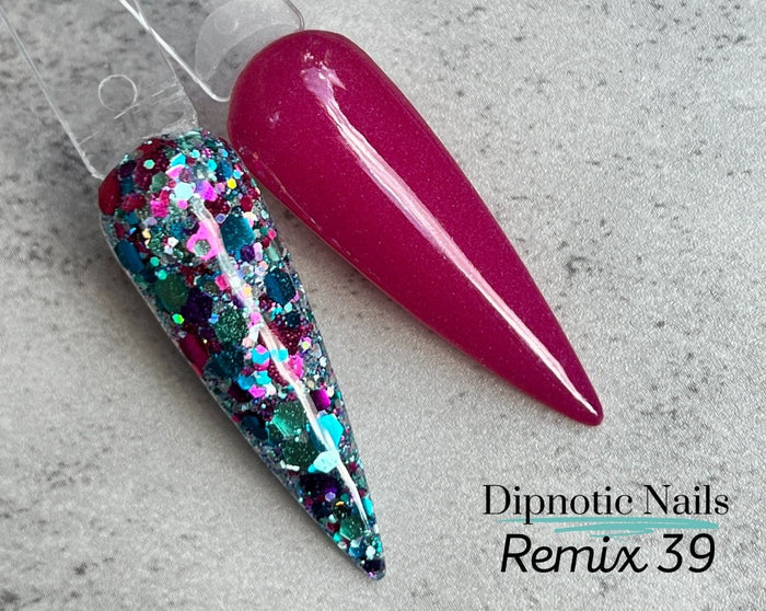 Photo shows swatch of Dipnotic Nails Dipnotic Remix 39- LIMITED EDITION Nail Dip Powder Collection