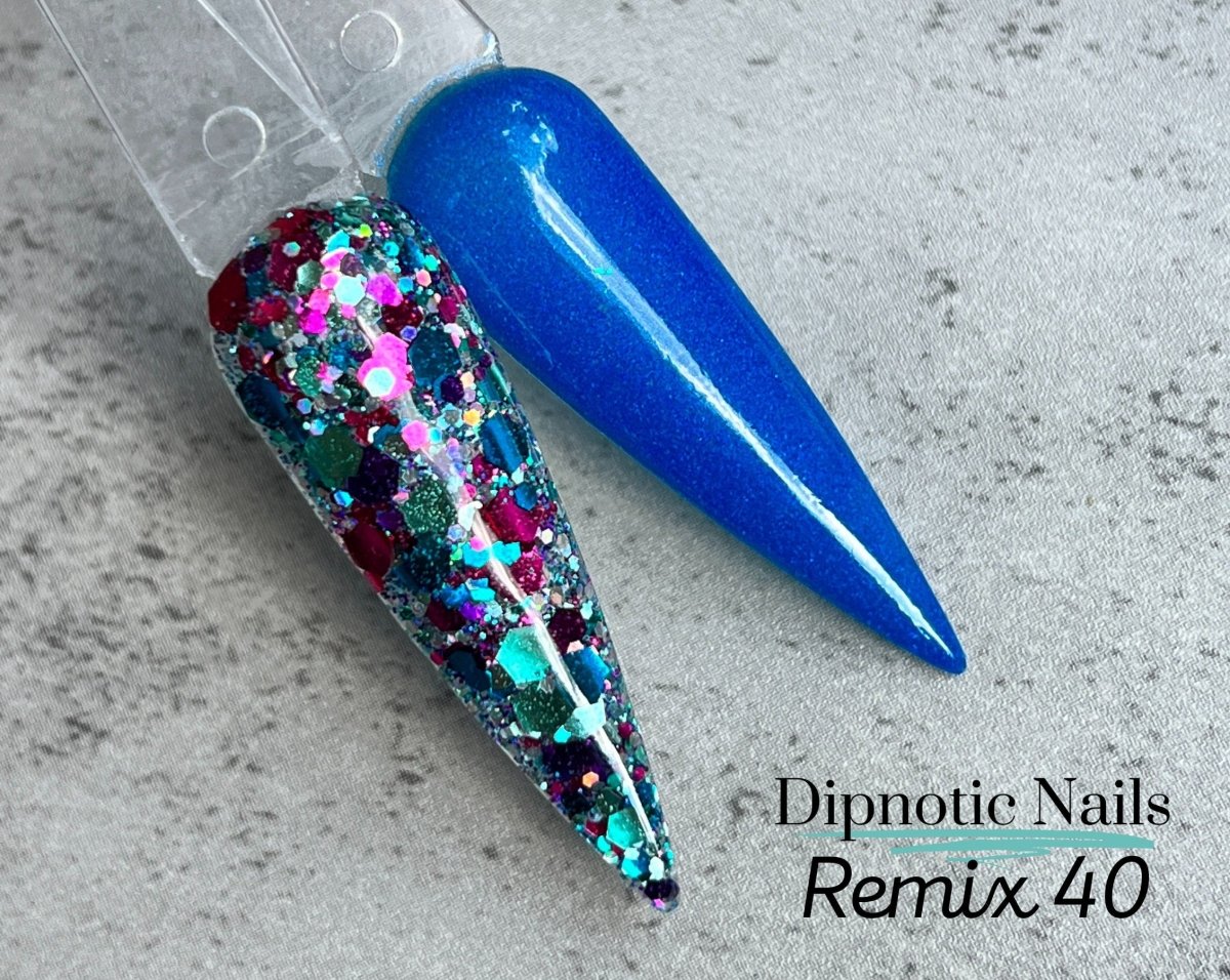 Photo shows swatch of Dipnotic Nails Dipnotic Remix 40- LIMITED EDITION Nail Dip Powder Collection