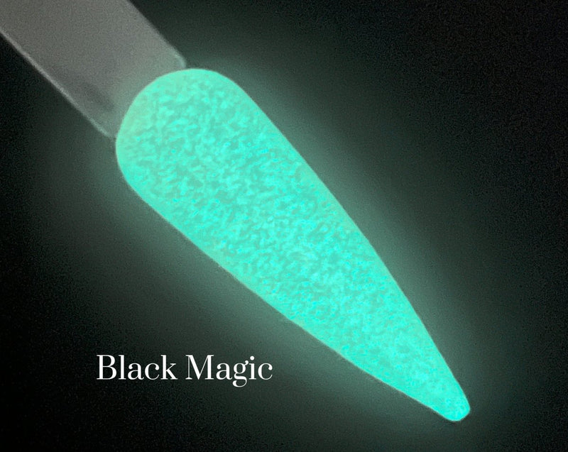 Photo shows swatch of Dipnotic Nails Dipnotic Remix 43- Glow Nail Dip Powder Collection