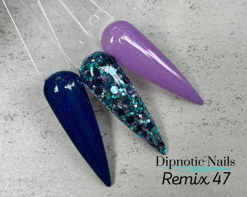 Photo shows swatch of Dipnotic Nails Dipnotic Remix 47- Nail Dip Powder Collection