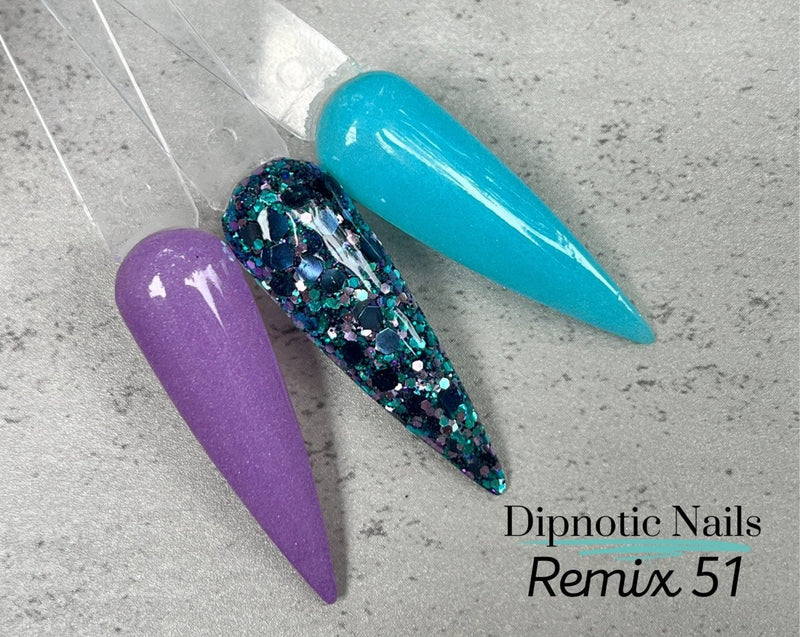 Photo shows swatch of Dipnotic Nails Dipnotic Remix 51- Nail Dip Powder Collection