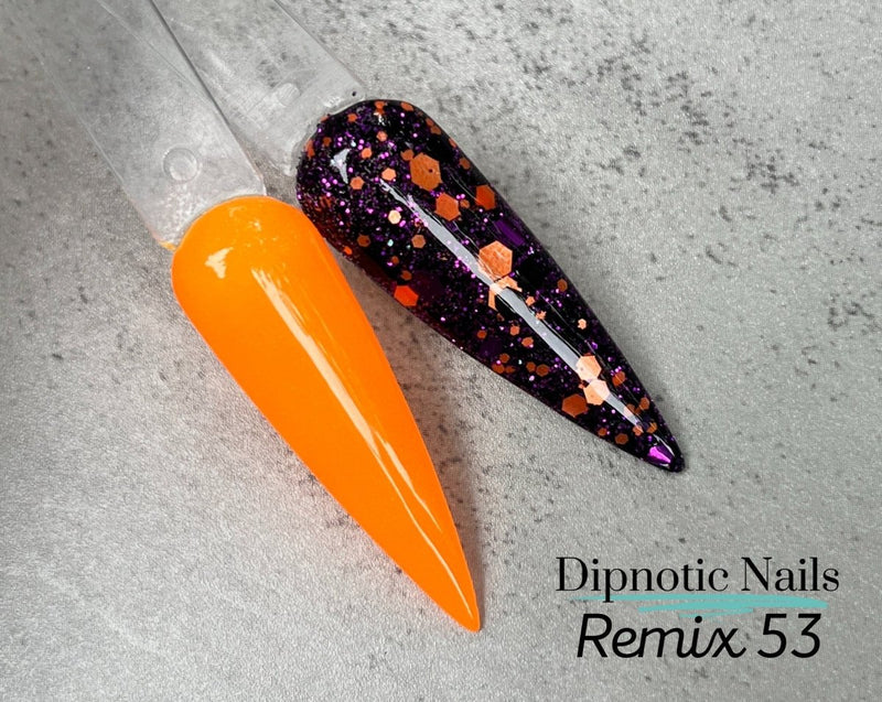 Photo shows swatch of Dipnotic Nails Dipnotic Remix 53- Nail Dip Powder Collection