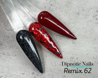 Photo shows swatch of Dipnotic Nails Dipnotic Remix 62- Nail Dip Powder Collection