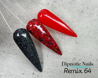Photo shows swatch of Dipnotic Nails Dipnotic Remix 64- Nail Dip Powder Collection