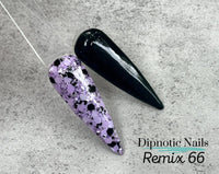 Photo shows swatch of Dipnotic Nails Dipnotic Remix 66- Glow Nail Dip Powder Collection