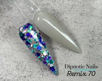 Photo shows swatch of Dipnotic Nails Dipnotic Remix 70- Nail Dip Powder Collection