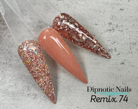 Photo shows swatch of Dipnotic Nails Dipnotic Remix 74- Nail Dip Powder Collection