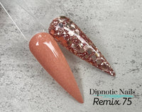 Photo shows swatch of Dipnotic Nails Dipnotic Remix 75- Nail Dip Powder Collection
