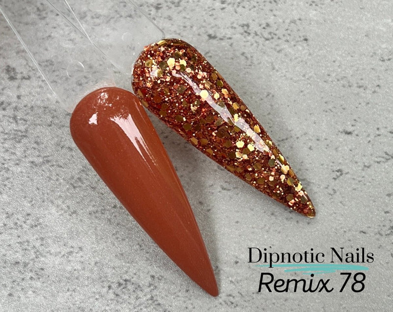 Photo shows swatch of Dipnotic Nails Dipnotic Remix 78- Nail Dip Powder Collection