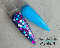 Photo shows swatch of Dipnotic Nails Dipnotic Remix 9- Nail Dip Powder Collection