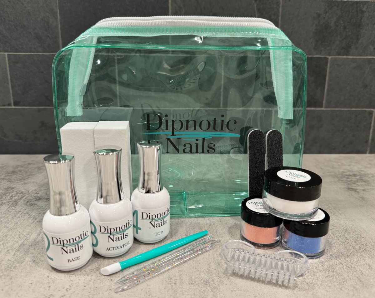 Photo shows swatch of Dipnotic Nails Essential Starter Kit