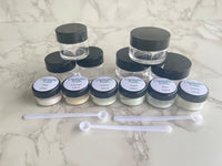 Photo shows swatch of Dipnotic Nails Glow Dip Powder Kit- Make Any Dip Powder Glow