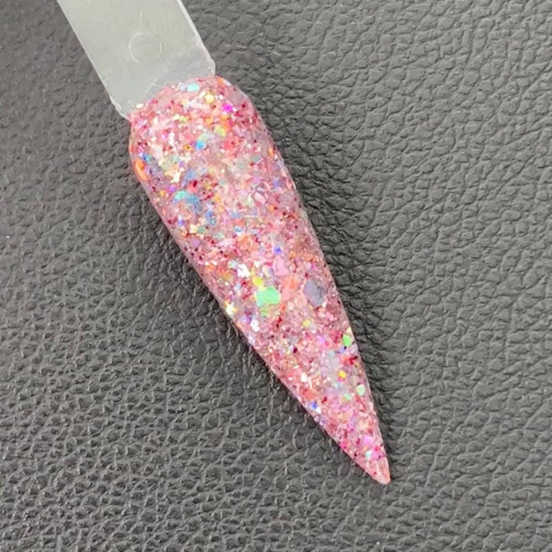 HB22-8 Pink Holographic Glitter Nail Dip Powder Dipnotic Nails 2022 Ha