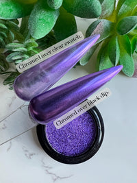 Purple Mirror Chrome Nail Pigment Powder