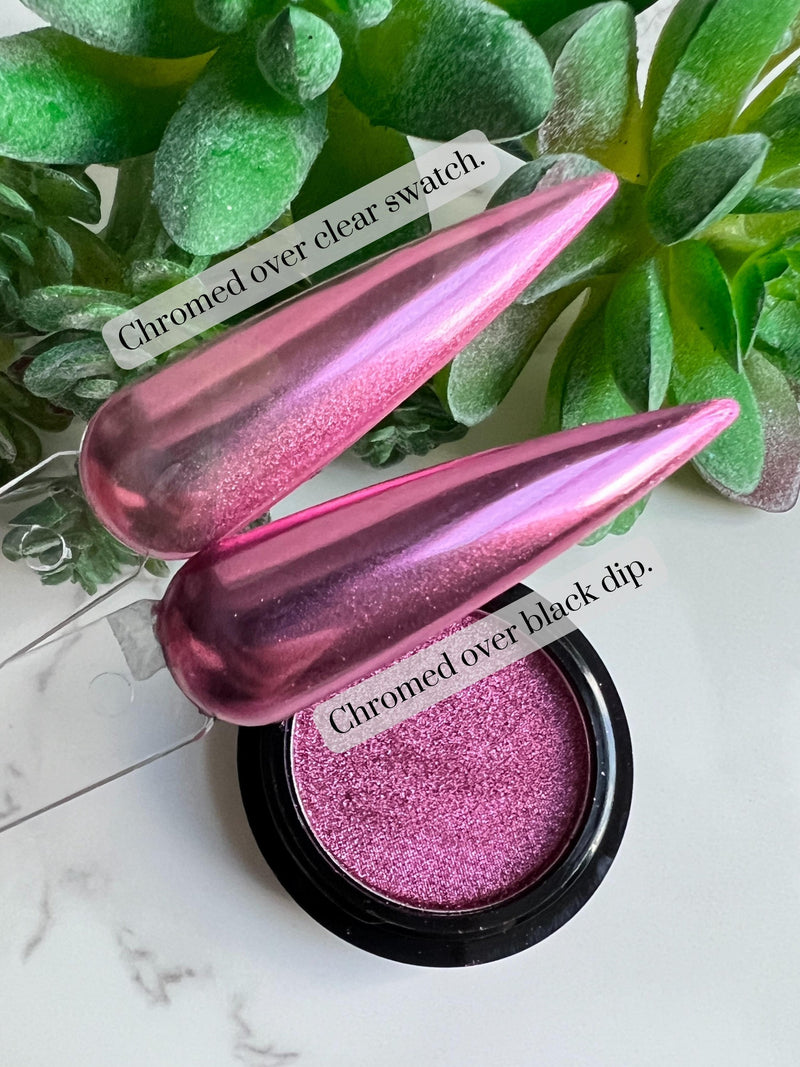 Pink Mirror Chrome Nail Pigment Powder