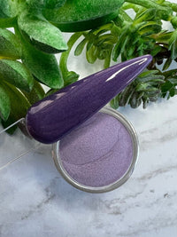 Photo shows swatch of Dipnotic Nails Iris Purple Nail Dip Powder