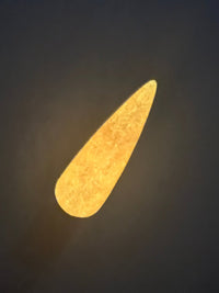 Photo shows swatch of Dipnotic Nails Jack O’ Lantern Glow Neon Orange Nail Dip Powder Monster Meet-Up Collection