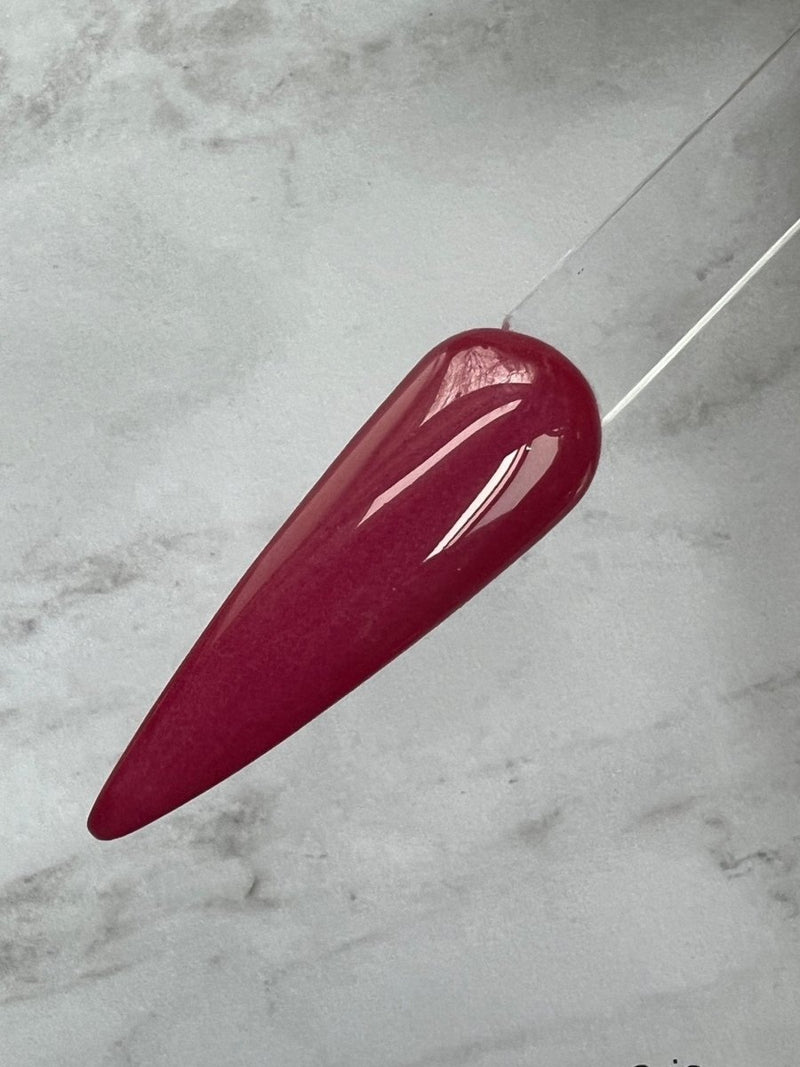 Photo shows swatch of Dipnotic Nails Lipstick Dark Pink Nail Dip Powder