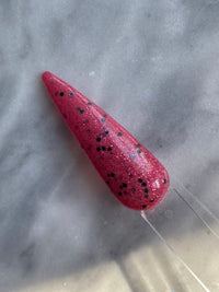 Photo shows swatch of Dipnotic Nails Melon Ball Pink Nail Dip Powder