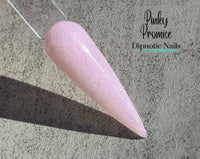 Photo shows swatch of Dipnotic Nails Pinky Promise Pink Nail Dip Powder- The Sweetheart Collection