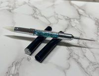 Photo shows swatch of Dipnotic Nails Precision Manicure Tool and Wax Rhinestone Application Tool