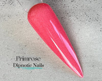Photo shows swatch of Dipnotic Nails Primrose Pink Nail Dip Powder The April Showers and May Flowers Collection