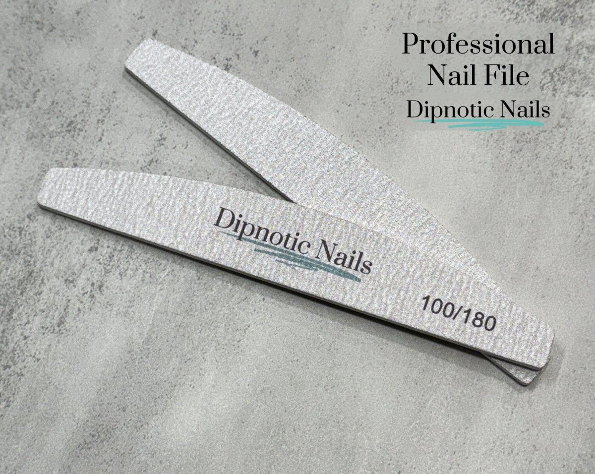 Photo shows swatch of Dipnotic Nails Professional Nail File