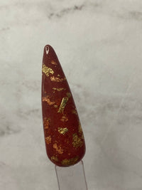 Spiced Wine Foil Red Nail Dip Powder