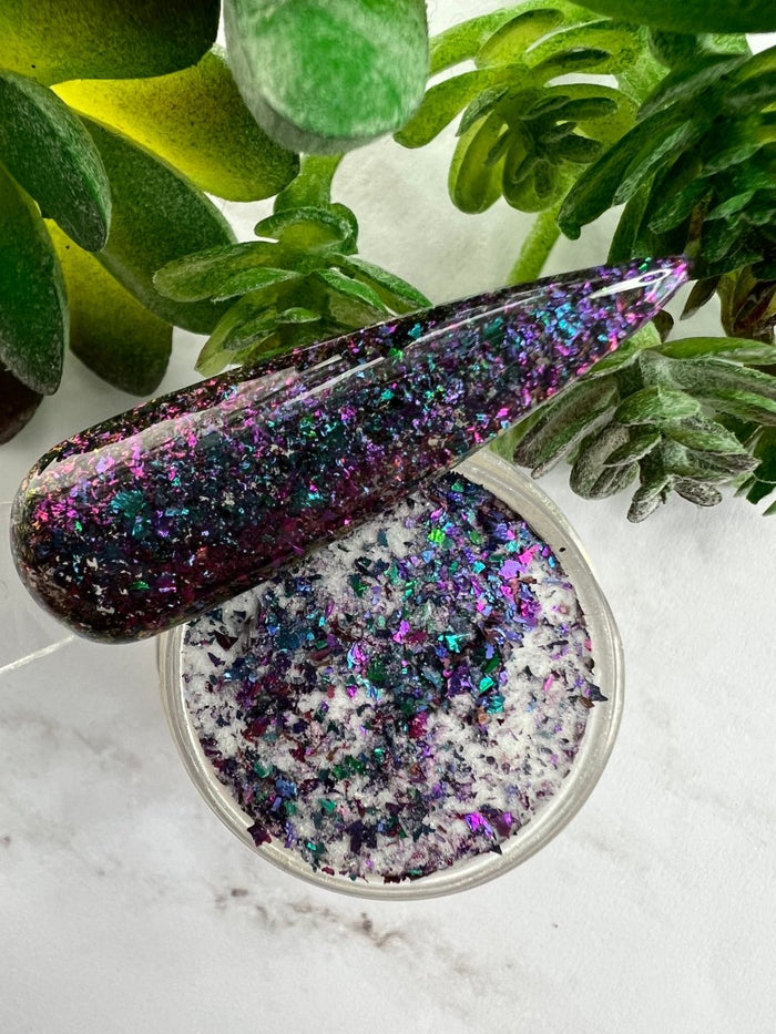 Ethereal Purple Chunky Glitter Nail Dip Powder – Dipnotic Nails