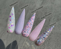 Photo shows swatch of Dipnotic Nails The Sweetheart Collection- Valentine's Day Nail Dip Powder Collection